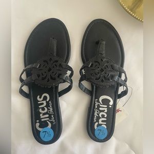 Sam Edelman Circus Canyon Medallion Black Sandal Size 7-1/2 NWT